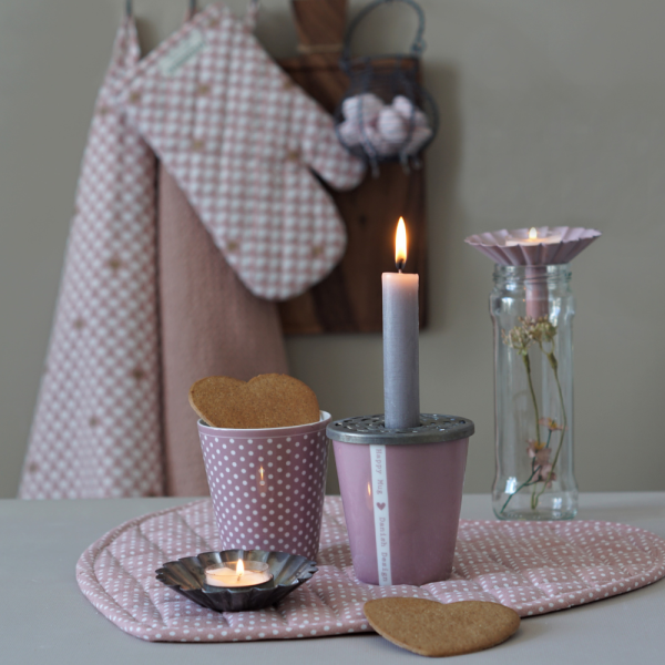 HAPPY MUG COLOURFUL HEART DUSTY ROSE